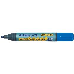 MARKER WHITEBOARD ARTLINE 579 5MM CHISEL NIB BLUE