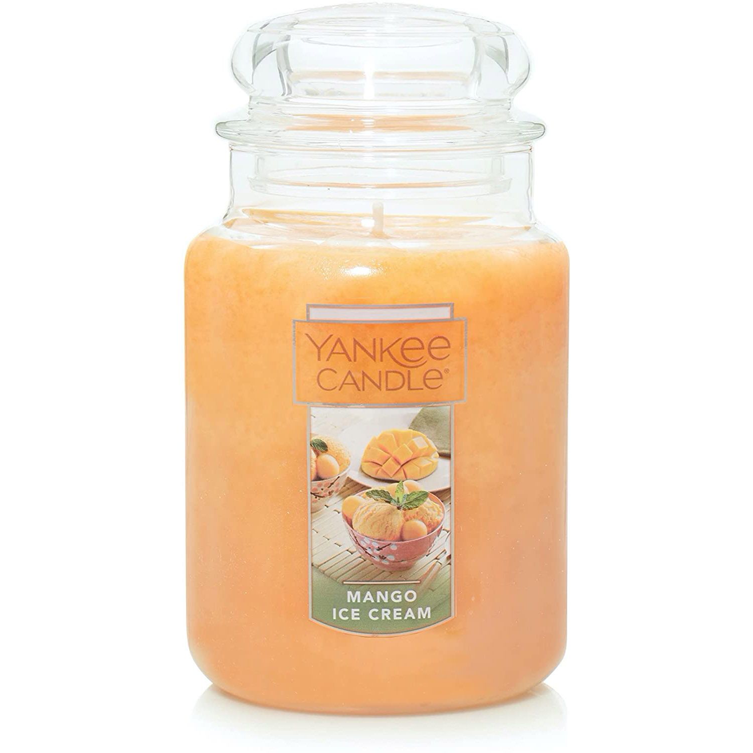 CANDLE YANKEE CLASSIC LARGE JAR MANGO ICE CREAM