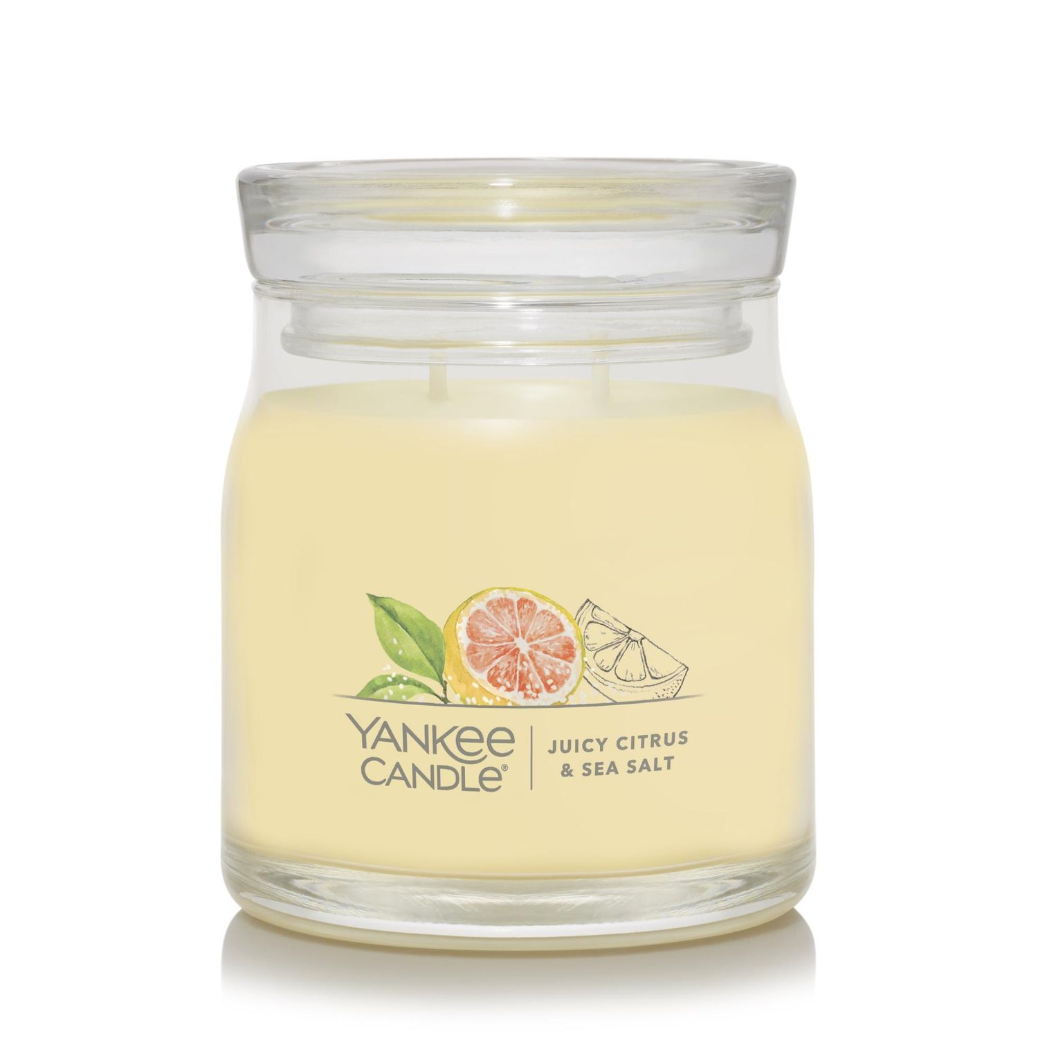 CANDLE YANKEE SIGNATURE MEDIUM JAR JUICY CITRUS & SEA SALT
