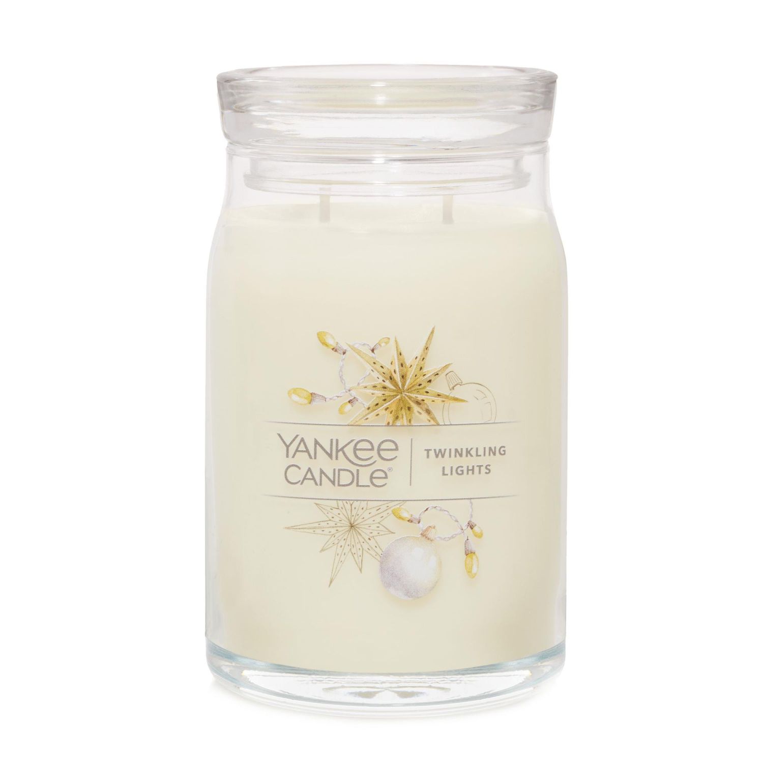 CANDLE YANKEE SIGNATURE LARGE JAR TWINKLING LIGHTS