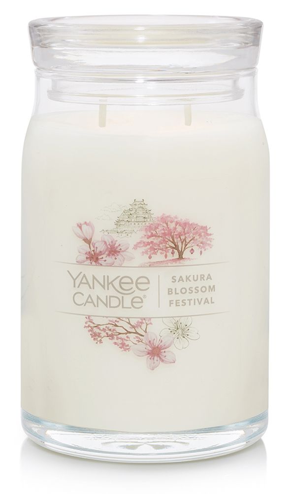 CANDLE YANKEE SIGNATURE LARGE JAR SAKURA BLOSSOM FESTIVAL