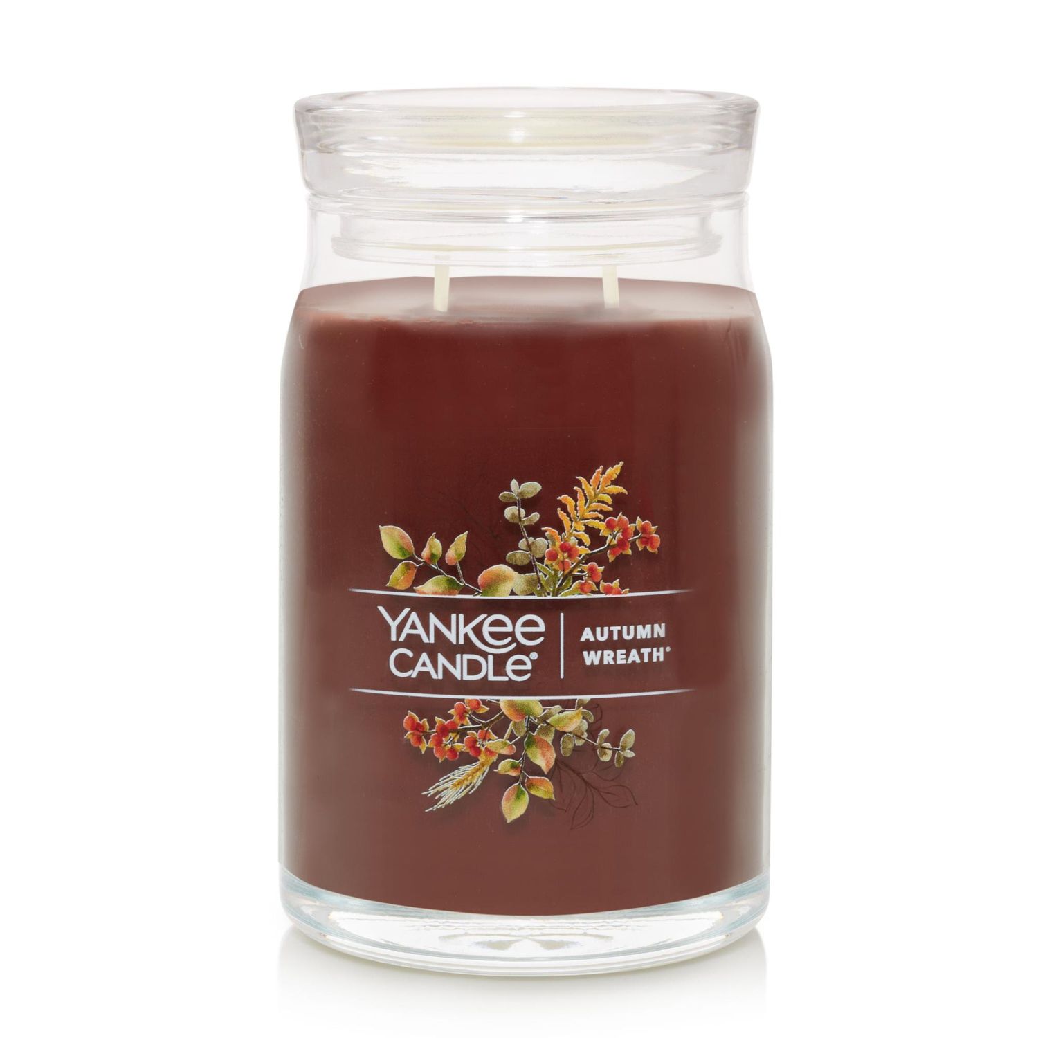 CANDLE YANKEE SIGNATURE LARGE JAR AUTUMN WREATH