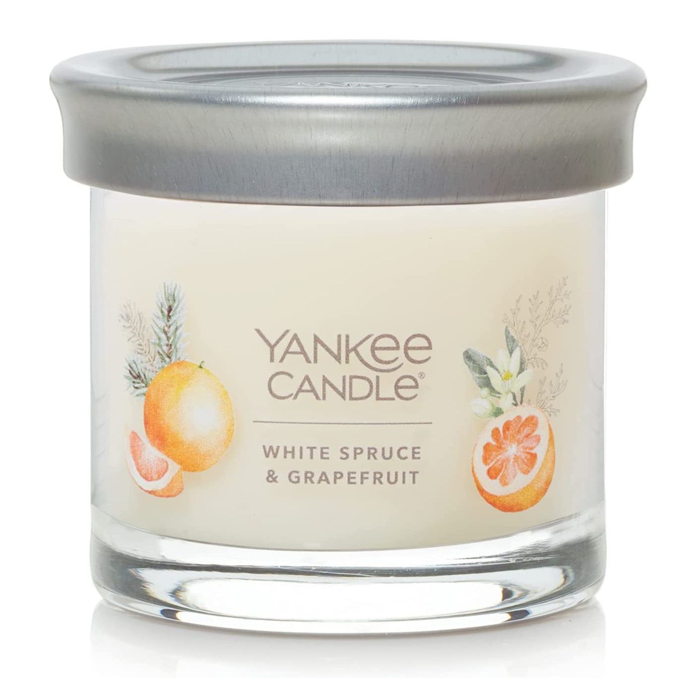 CANDLE YANKEE SIGNATURE SMALL TUMBLER WHITE SPRUCE & GRAPEFRUIT