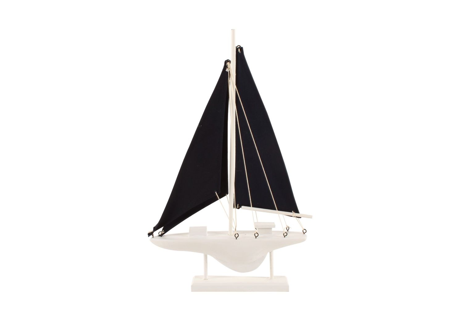 GIFT GNS HAMPTON HOBBARD WOOD SAILING BOAT 39X25X5CM