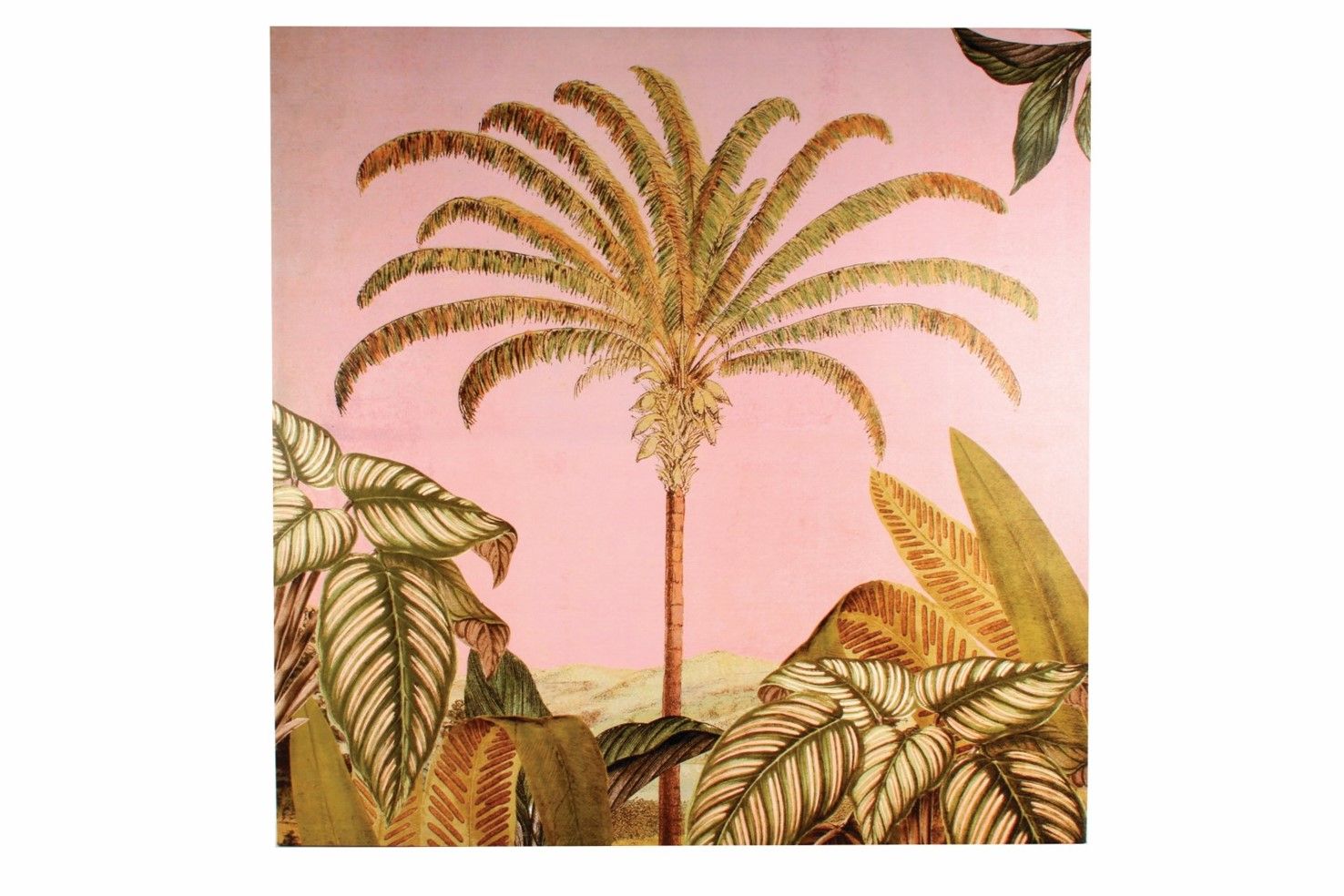 GIFT GNS BOHO BORA ANTIQUE PALM PRINT CANVAS 90X90CM