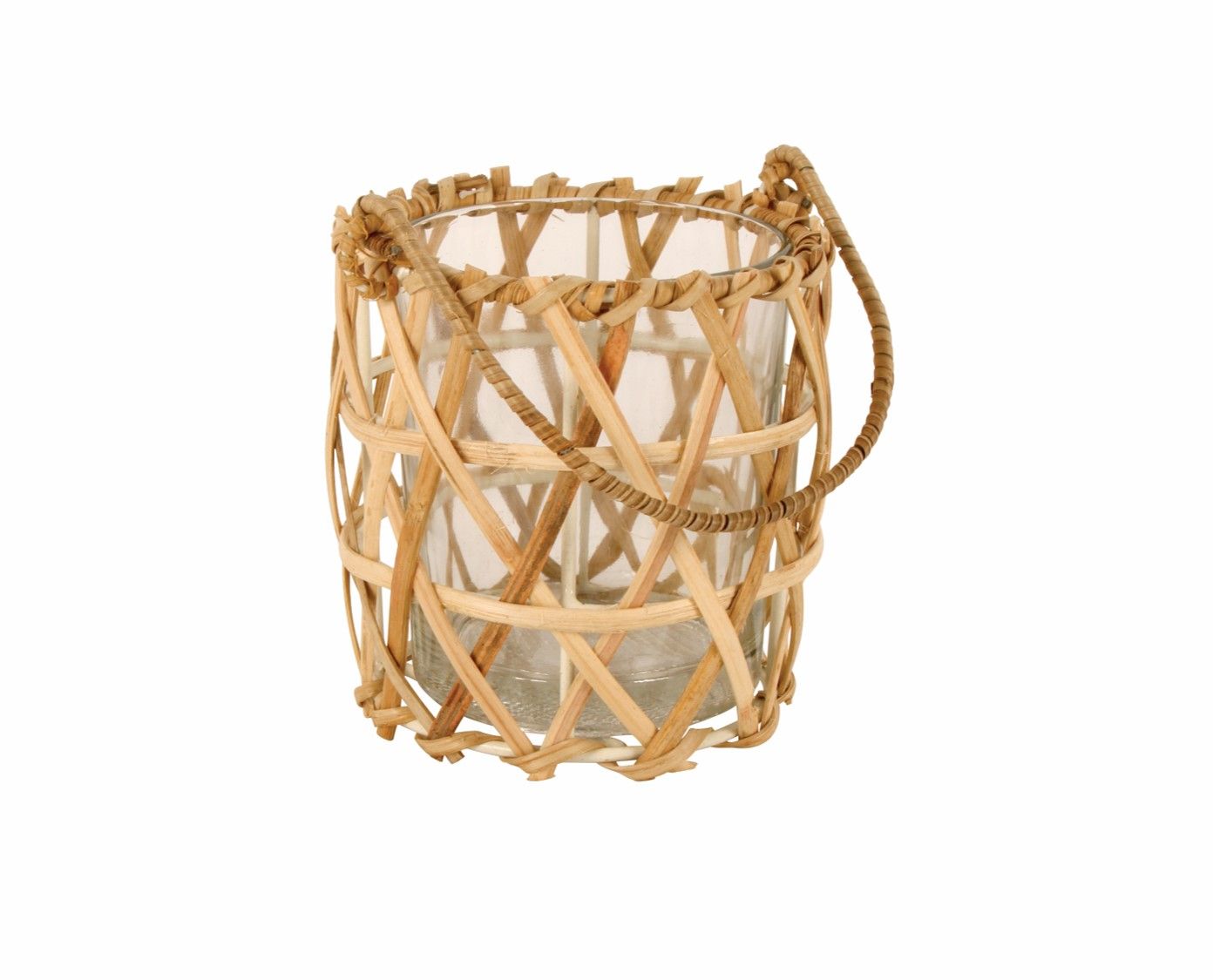 GIFT GNS BOHO IDA NATURAL CANE LANTERN 10X10CM