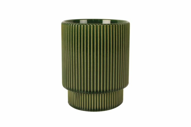 GIFT GNS VINTAGE JUNGLE SIRI CERAMIC POT NO HOLE 19X16X16CM