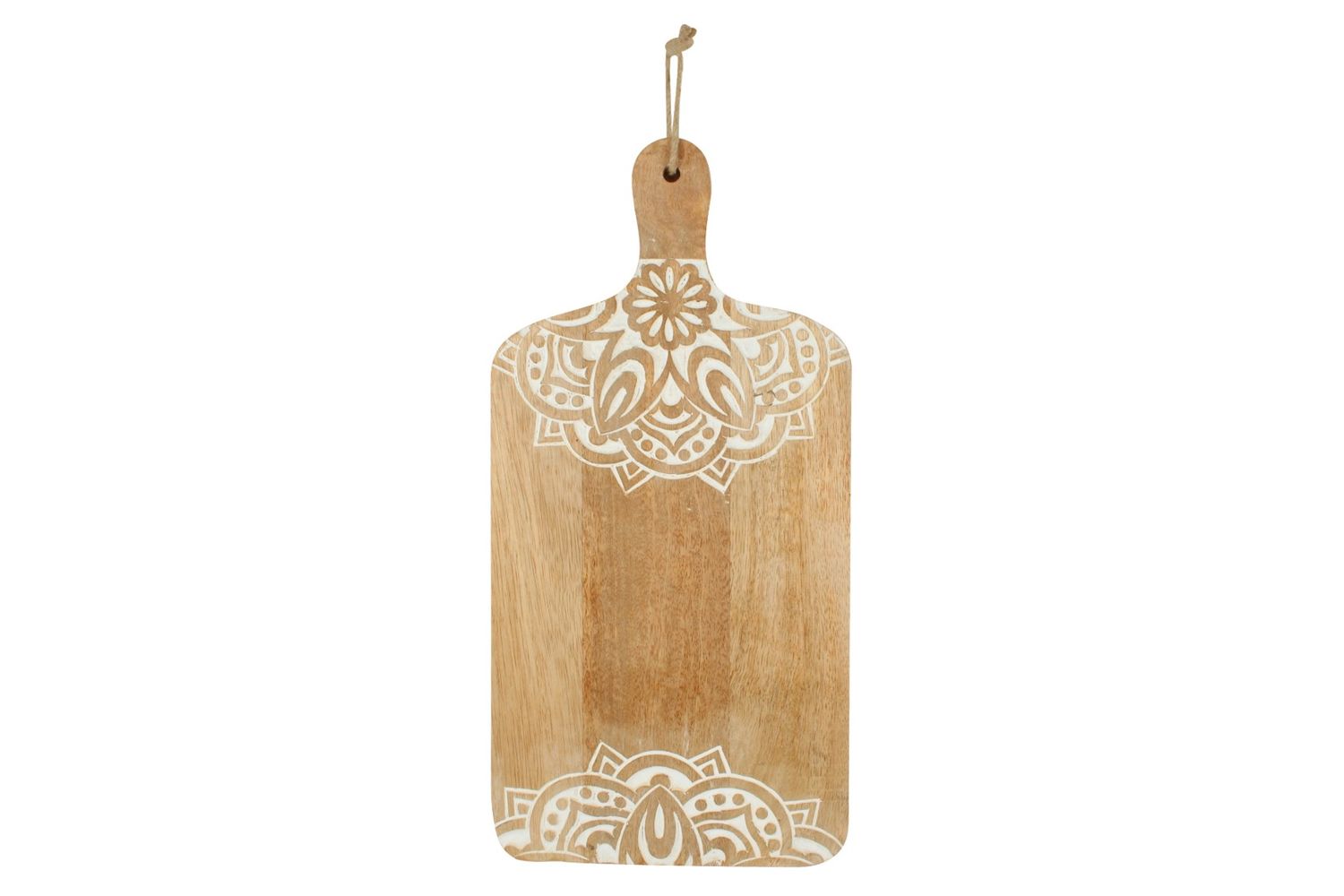 GIFT GNS VINTAGE JUNGLE PEACE MANGO WOOD CHOPPING BOARD 41X20X2CM