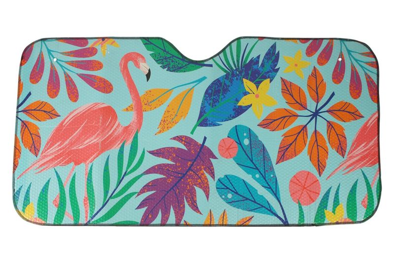 GIFT CAR SUN SHADE 140X72CM RAINBOW JUNGLE