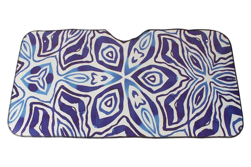 GIFT CAR SUN SHADE 140X72CM OCEAN TIE DYE
