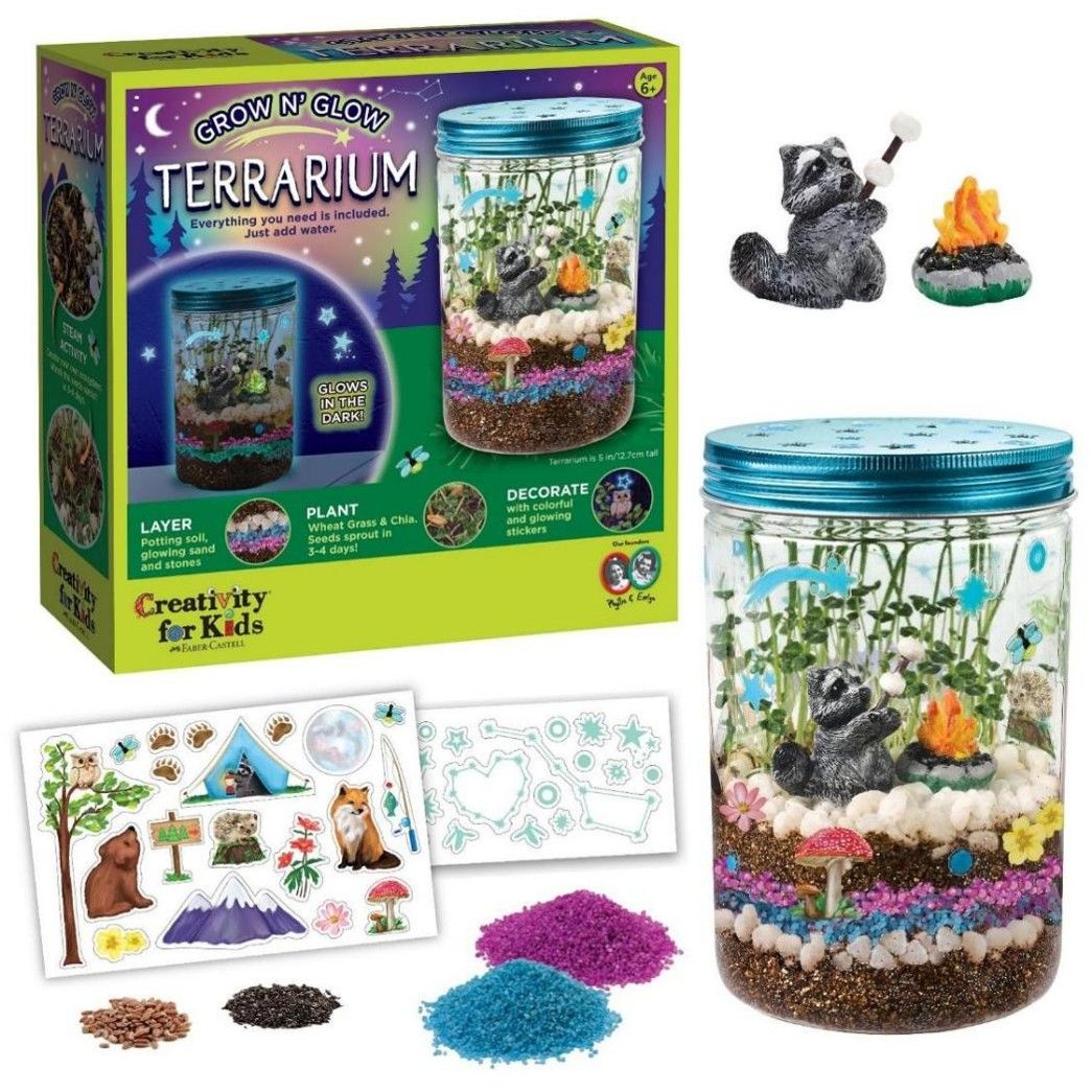 TOY CREATIVITY FOR KIDS GROW N' GLOW TERRARIUM