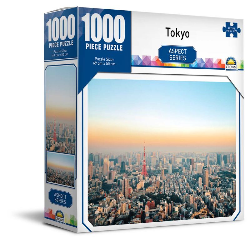 JIGSAW PUZZLE CROWN 1000PCE ASPECT SERIES 1 3 ASST