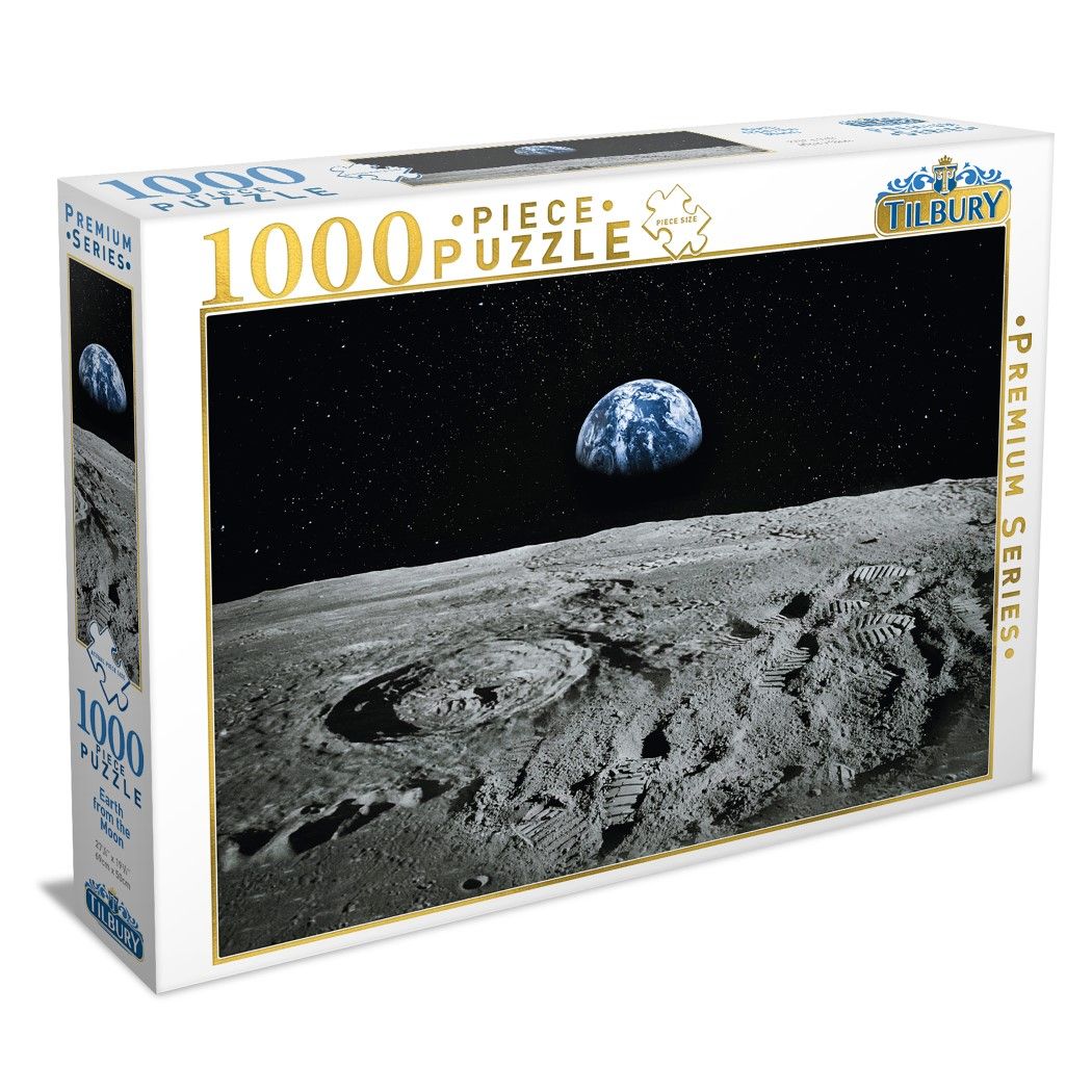 JIGSAW PUZZLE TILBURY PREMIUM 1000PCE EARTH FROM THE MOON