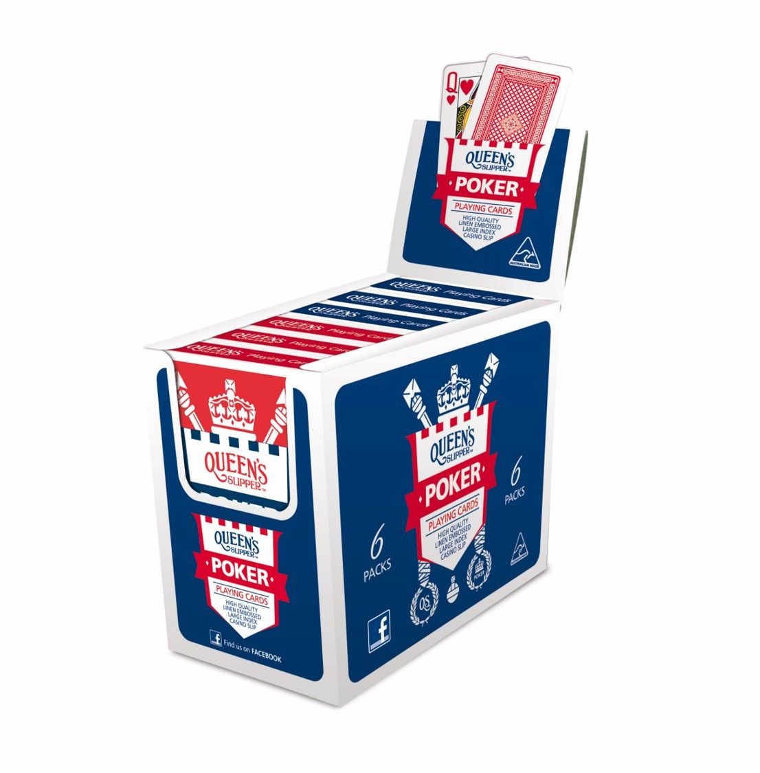 CARDS PLAYING QUEENS SLIPPER POKER