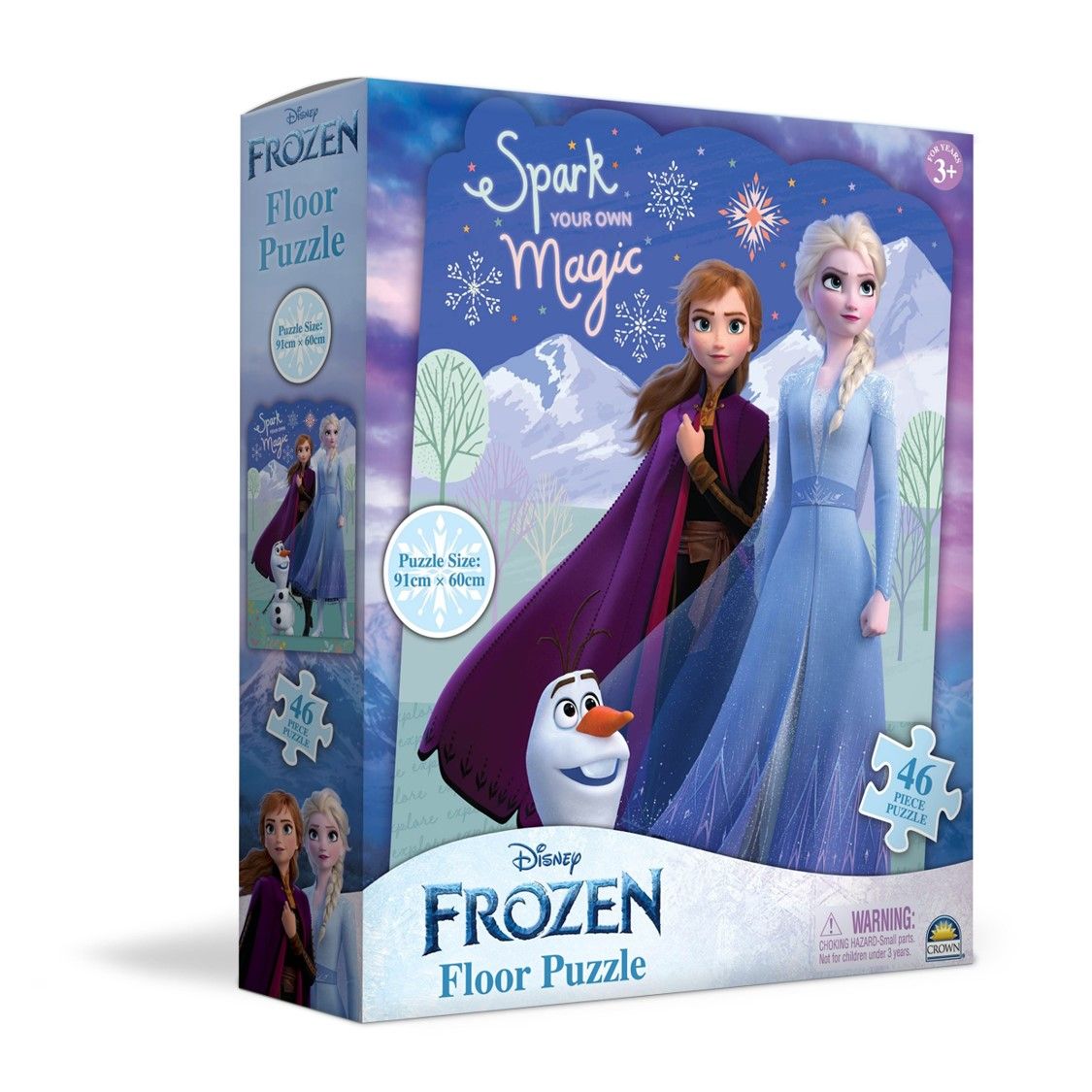 JIGSAW PUZZLE FROZEN EVERGREEN FLOOR 46PCE