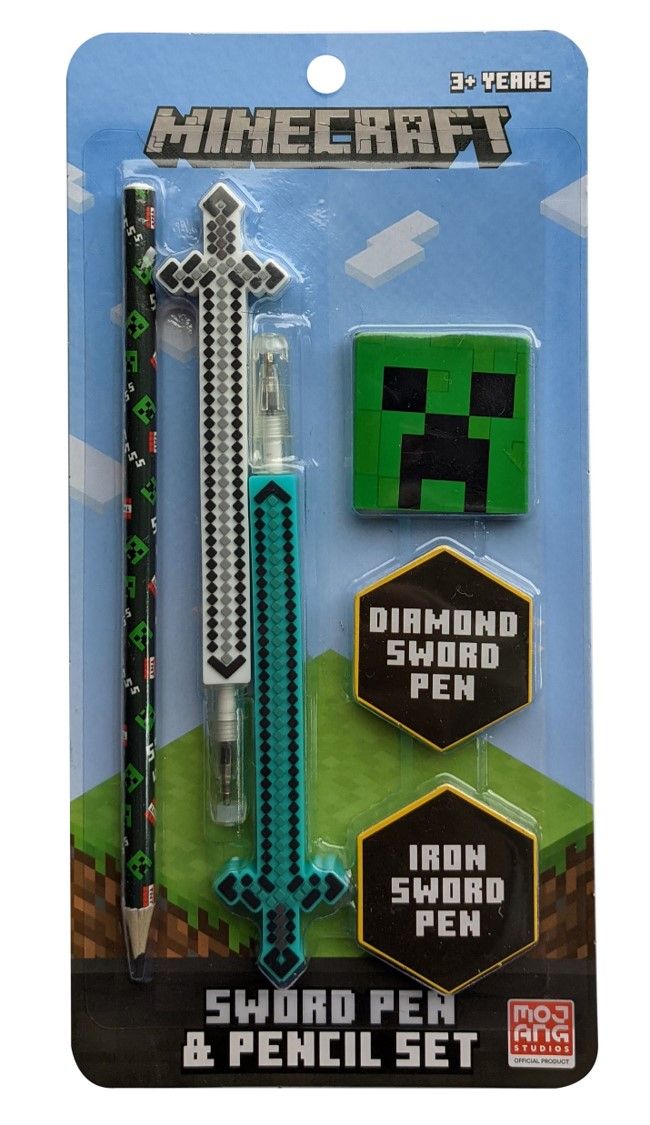 PEN MINECRAFT SWORD PEN & PENCIL SET