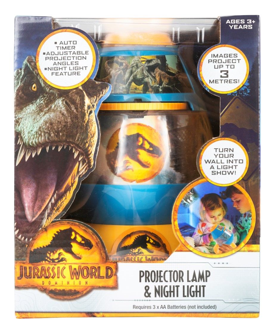 TOY JURASSIC WORLD PROJECTOR LAMP AND NIGHT LIGHT