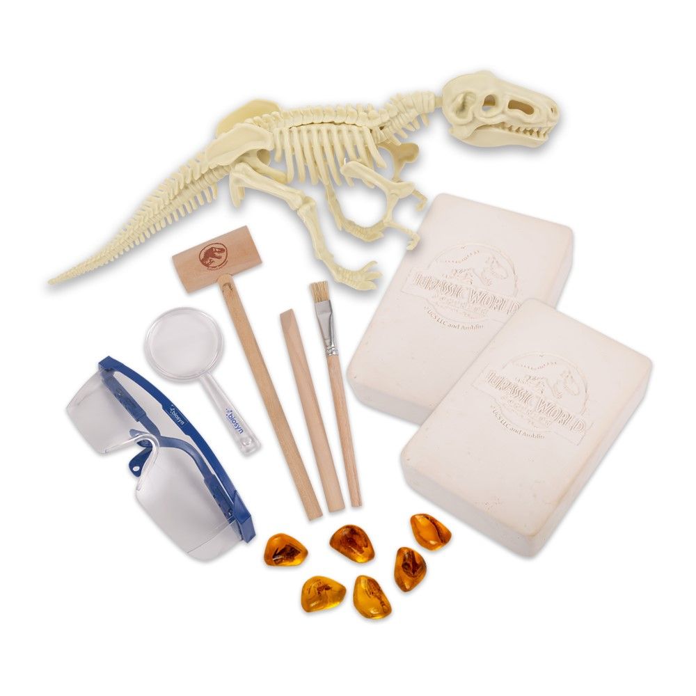 TOY JURASSIC WORLD 2 N 1 COMBO SET DINOSAUR FOSSIL & AMBER DIG