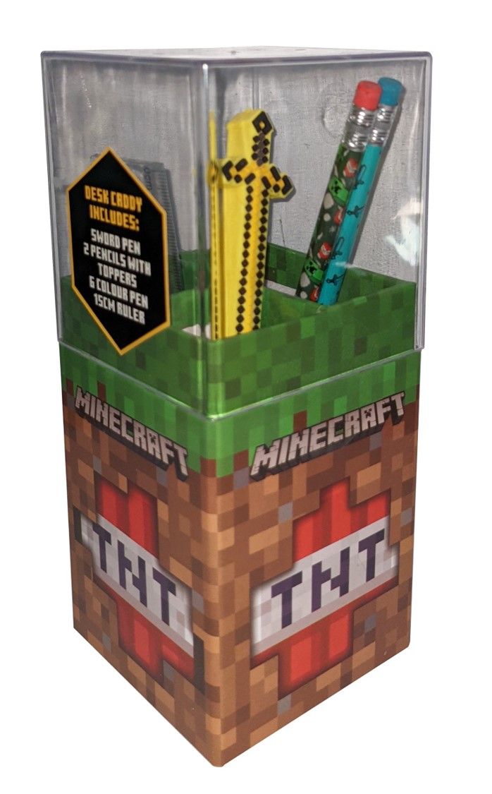 STATIONERY SET MINECRAFT DESK CADDY