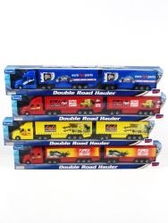 TOY DOUBLE ROAD HAULER SEMI