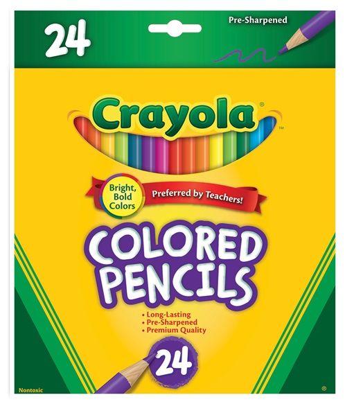 PENCIL COLOURED CRAYOLA BX24