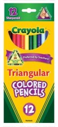 PENCIL COLOURED CRAYOLA TRIANGULAR PK12