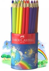 PENCIL COLOURED FABER-CASTELL JUNIOR TRIANGULAR TIN 50