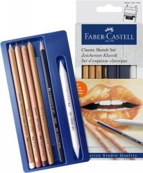PENCIL FABER-CASTELL CLASSIC SKETCH SET ASST PK6