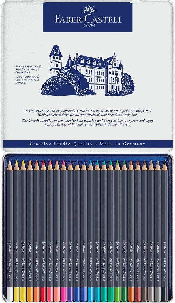 PENCIL COLOURED FABER-CASTELL GOLDFABER TIN 24