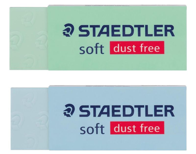 ERASER STAEDTLER SOFT 526 PASTEL GREEN/BLUE ASST BX20