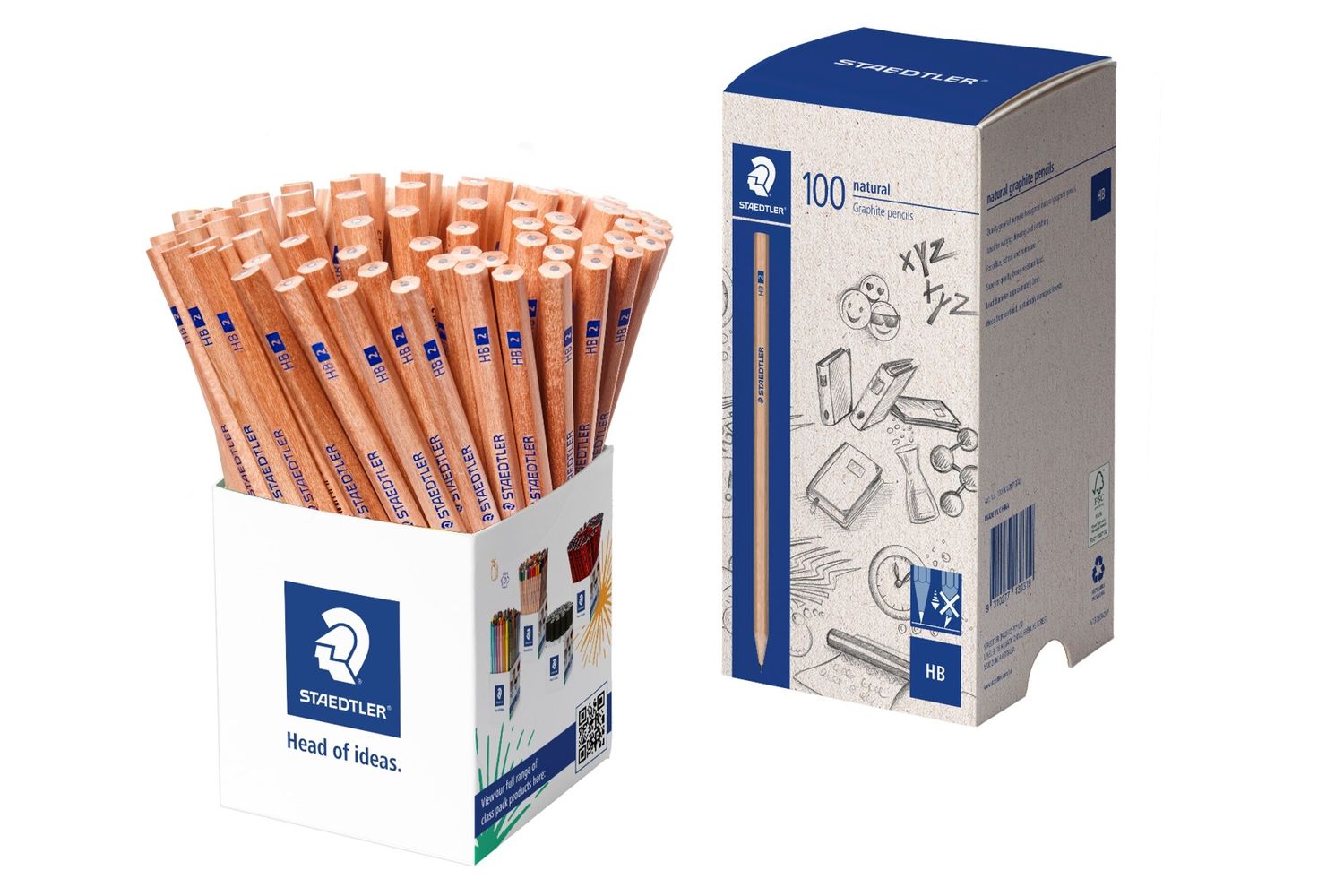PENCIL LEAD STAEDTLER NATURAL GRAPHITE 130 HB CUP 100