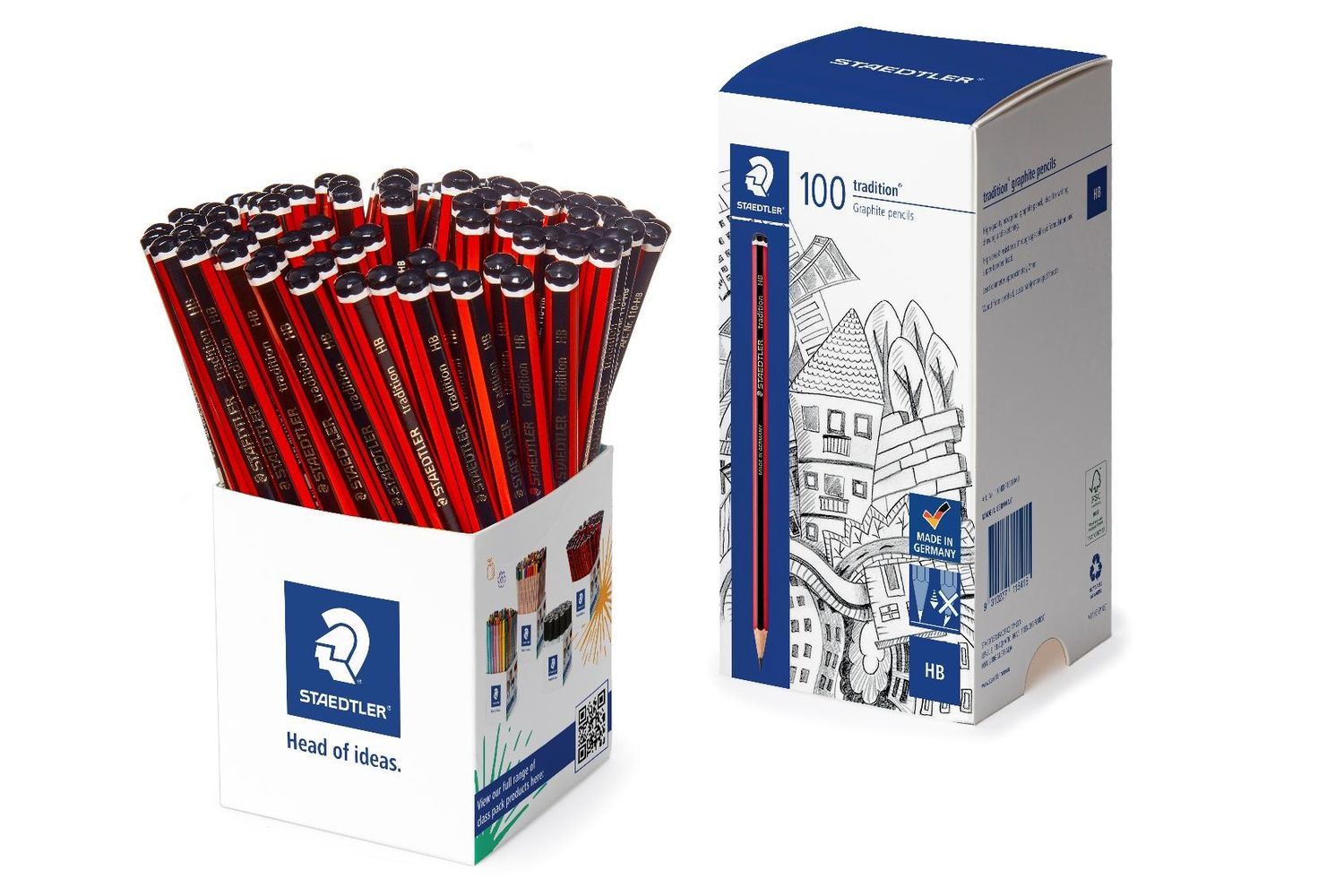 PENCIL STAEDTLER TRADITION 110 HB CUP OF 100