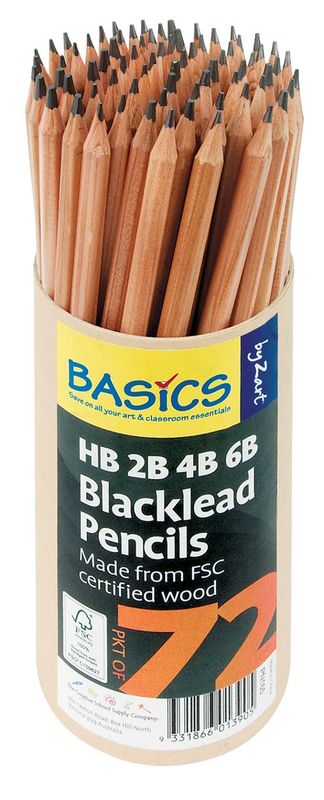 PENCIL BLACKLEAD ZART BASICS HB 2B 4B 6B