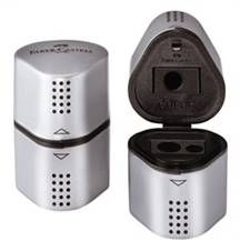 SP- SHARPENER FABER-CASTELL 3 HOLE GRIP 2001 W/CATCHER