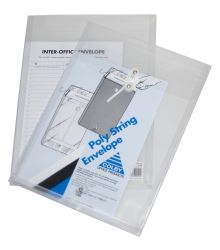 POLY STRING ENVELOPE COLBY 155B4 CLEAR
