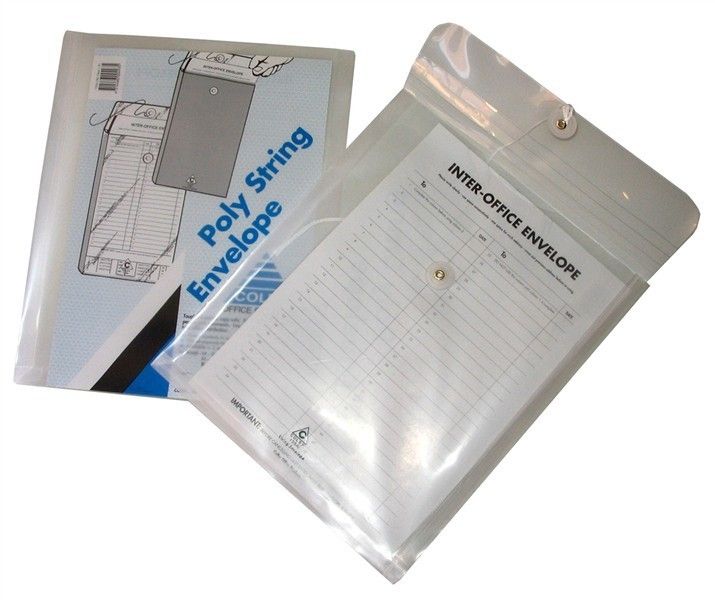 POLY STRING ENVELOPE COLBY C4 155A CLEAR