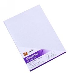 ENVELOPES QUILL C6 METALLIQUE SILVER PK10