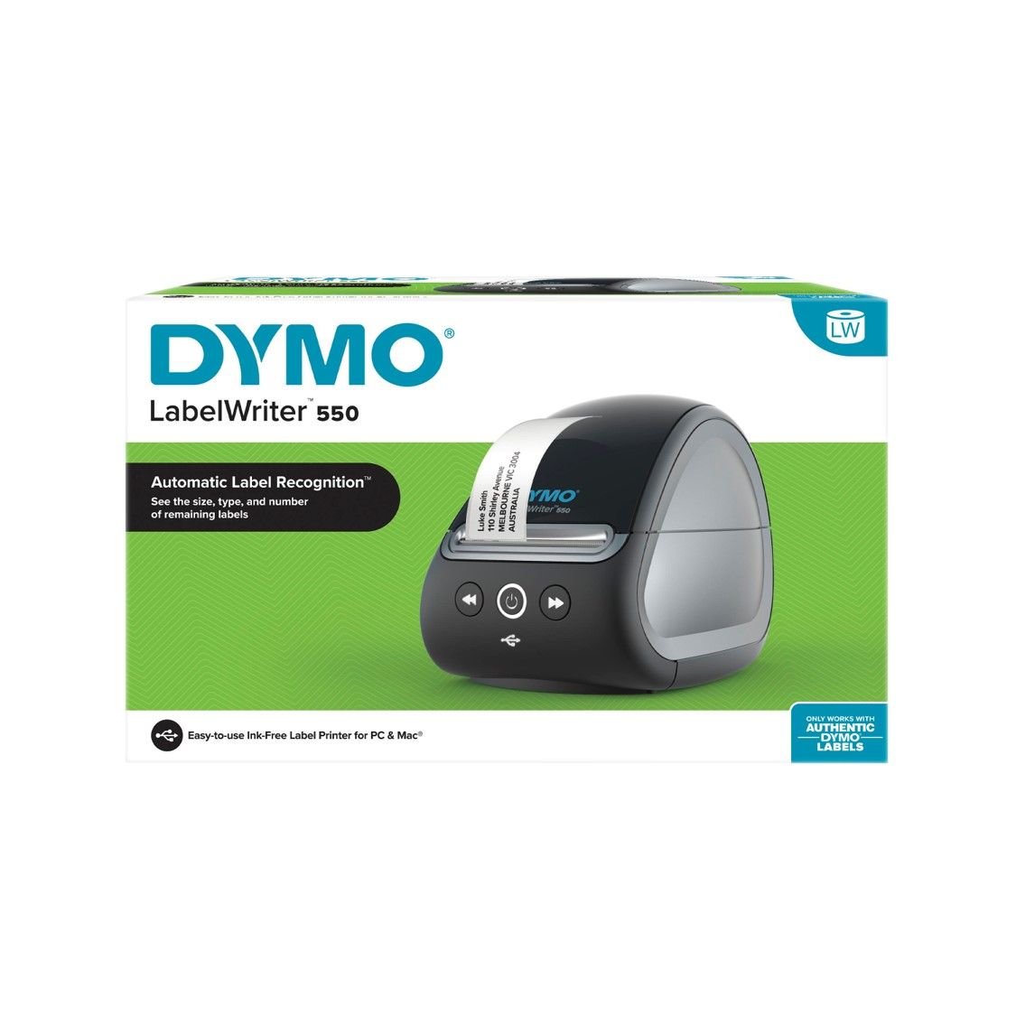 LABELWRITER DYMO 550 LABEL PRINTER BLACK/GREY