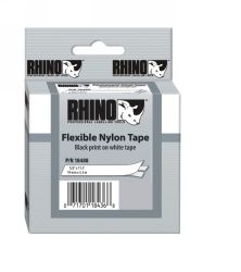 LABEL TAPE DYMO 12MMX3.5M FLEXIBLE NYLON WHITE