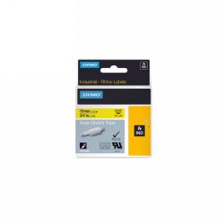 LABEL TAPE DYMO 19MM RHINO PRO HEAT SHRINK YELLOW