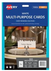 LABEL AVERY EVENTS & BRANDING C32074 M/PURPOSE CARD 8 UP 85X54MM PK10