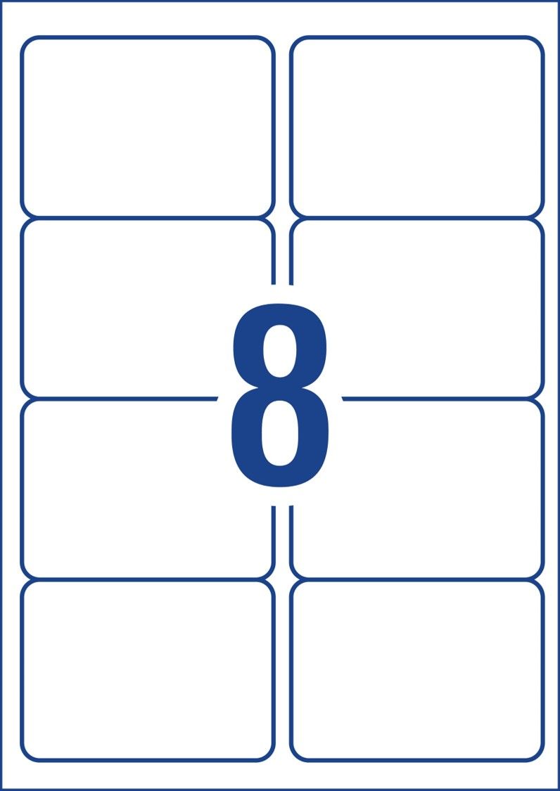 LABEL AVERY COPIER/LASER L7165GU 99.1X67.7 8UP BX100