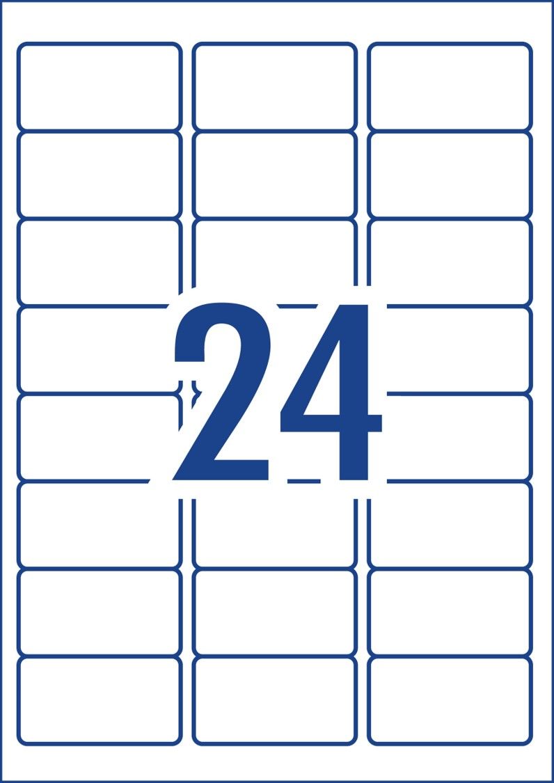 LABEL AVERY COPIER/LASER L7159GU 64X33.8 24UP BX100