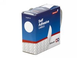 LABEL QUIK STIK DISP 32MM WHITE DOT