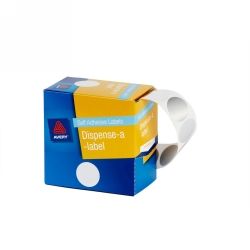 LABEL AVERY DISP 24MM SILVER DOT DMC24SI