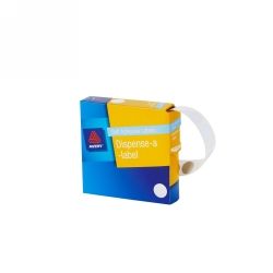 LABEL AVERY DISP 14MM SILVER DOT DMC14SI