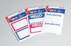 LABEL QUIK STIK DISP 48X63 HELLO HOSPITALITY
