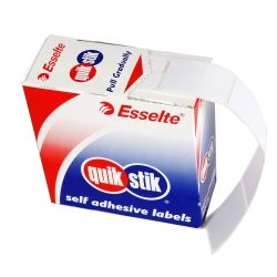 LABEL QUIK STIK DISP 13X35 WHITE