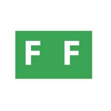 LABELS COLOUR CODING AVERY 25X38MM F SIDE TAB LIGHT GREEN PK180