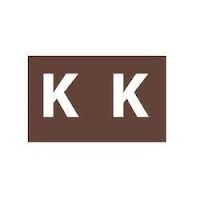 LABELS COLOUR CODING AVERY 25X38MM K SIDE TAB BROWN PK180